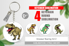 Keychain Roaring Dinosaur Product Image 1