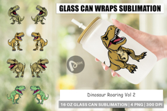Glass Can Roaring Dinosaur Product Image 1