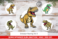 Wind Spinner Roaring Dinosaur Product Image 1