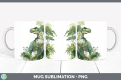 GorgeousDinosaur Sketch Mug Wrap design.
