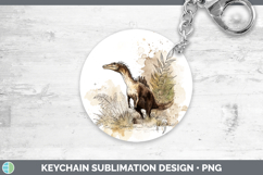 GorgeousDinosaur Sketch Keychain design.