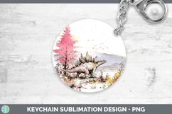 GorgeousDinosaur Sketch Keychain design.