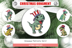 Ornament Dinosaur Patriotic Product Image 1