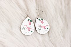 Dinosaurs Teardrop Earring Sublimation Designs | Set 8 Product Image 6