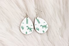 Dinosaurs Teardrop Earring Sublimation Designs | Set 8 Product Image 7