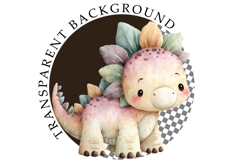 Dinosaurs watercolor clipart Product Image 2