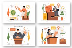9 International Diplomat Illustration Product Image 2
