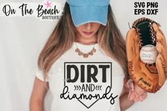 Dirt And Diamonds SVG Cutting PNG Sublimation Baseball Product Image 3