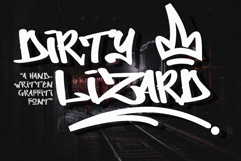Dirty Lizard - Monoline Tagging Graffiti Font Product Image 1