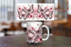 Mug Wrap Sublimation - watercolor butterfly Product Image 1