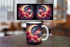 Mug Wrap Sublimation - floral moon Product Image 1