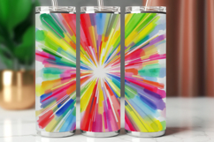 Tumbler Wrap 20 oz - watercolor rainbow Product Image 1