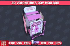 3D Valentine&#039;s Day Mailbox | Valentine Card | Post Box | CNC Product Image 3