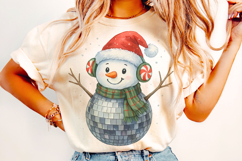 Christmas Snowman PNG, Winter PNG, Holiday PNG, Santa PNG Product Image 1