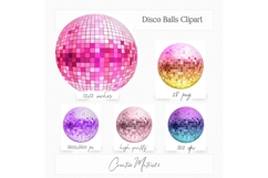 Disco Balls Clipart Bundle Retro PNG Elements Product Image 2