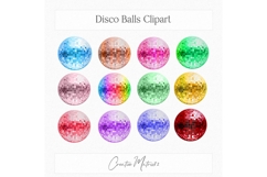 Disco Balls Clipart Bundle Retro PNG Elements Product Image 3