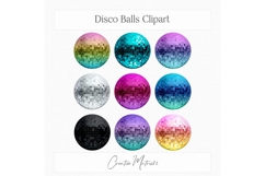 Disco Balls Clipart Bundle Retro PNG Elements Product Image 4
