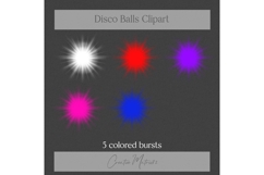 Disco Balls Clipart Bundle Retro PNG Elements Product Image 5