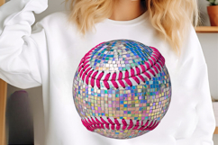 Disco Baseball PNG, Glitter Baseball Png Product Image 3