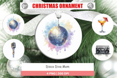 Disco Diva Mom Ornament Product Image 1