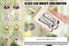 Disco Diva Mom Glass Can Product Image 1