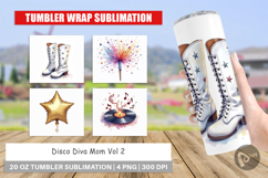 Disco Diva Mom Tumbler Product Image 1