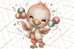 Disco Party Animals Clipart Retro Funky PNG Product Image 3