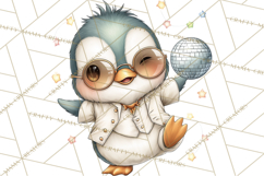 Disco Party Animals Clipart Retro Funky PNG Product Image 2