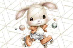 Disco Party Animals Clipart Retro Funky PNG Product Image 3