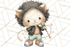 Disco Party Animals Clipart Retro Funky PNG Product Image 4