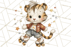 Disco Party Animals Clipart Retro Funky PNG Product Image 2