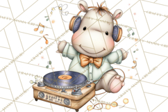 Disco Party Animals Clipart Retro Funky PNG Product Image 4