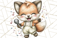 Disco Party Animals Clipart Retro Funky PNG Product Image 5