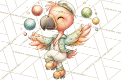 Disco Party Animals Clipart Retro Funky PNG Product Image 2