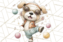 Disco Party Animals Clipart Retro Funky PNG Product Image 4