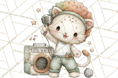 Disco Party Animals Clipart Retro Funky PNG Product Image 2