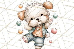 Disco Party Animals Clipart Retro Funky PNG Product Image 4