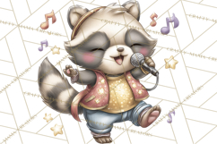 Disco Party Animals Clipart Retro Funky PNG Product Image 2