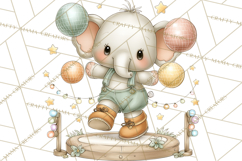 Disco Party Animals Clipart Retro Funky PNG Product Image 3