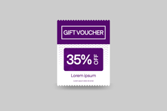Discount voucher ticket template graphic concept Product Image 2