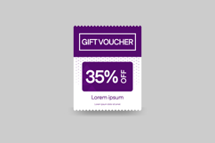 Discount voucher ticket template graphic concept Product Image 1