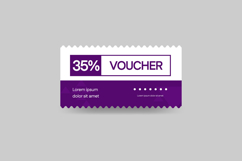 Discount voucher ticket template graphic design Product Image 1