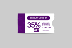 Discount voucher ticket template graphic isolated Product Image 2