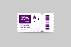 Discount voucher ticket template graphic vector Product Image 2