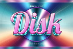 Disk 3D editable text effect Product Image 1