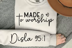 Made To Worship Sleeve SVG, Motivational SVG Design Product Image 3