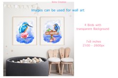 Watercolor Kingfisher Birds Clip Art Collection Product Image 5