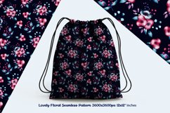 Watercolor Floral seamless pattern dark blue pink Product Image 1