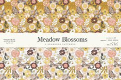 Meadow Blossoms, Digital Paper Pack, Repeat Patterns Product Image 3