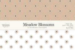 Meadow Blossoms, Digital Paper Pack, Repeat Patterns Product Image 6